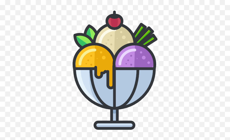 Ice Cream Icon Emoji,Ice Cream Sun Cloud Emoji