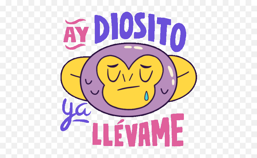 Dramatic Monkey Says Oh God Take Me In Spanish Gif - Monomonito Monkey Cute Discover U0026 Share Gifs Happy Emoji,Monkey Emoticon