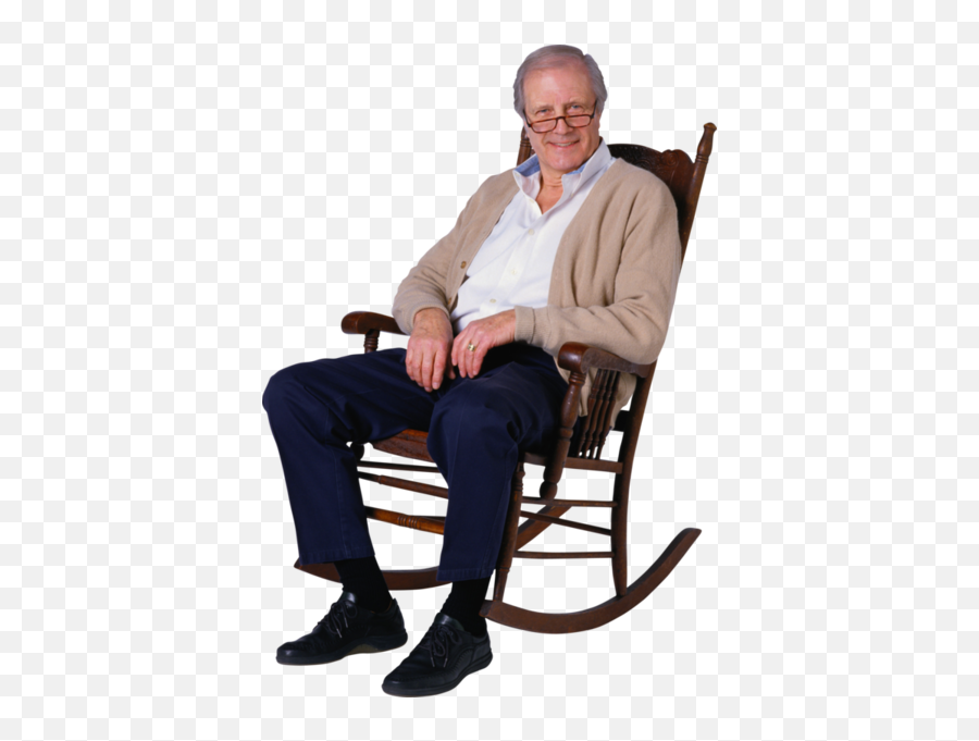 Old Guy In Rocking Chair Png Official Psds - Old Man Sit On Chair Emoji,Old Guy Emoji