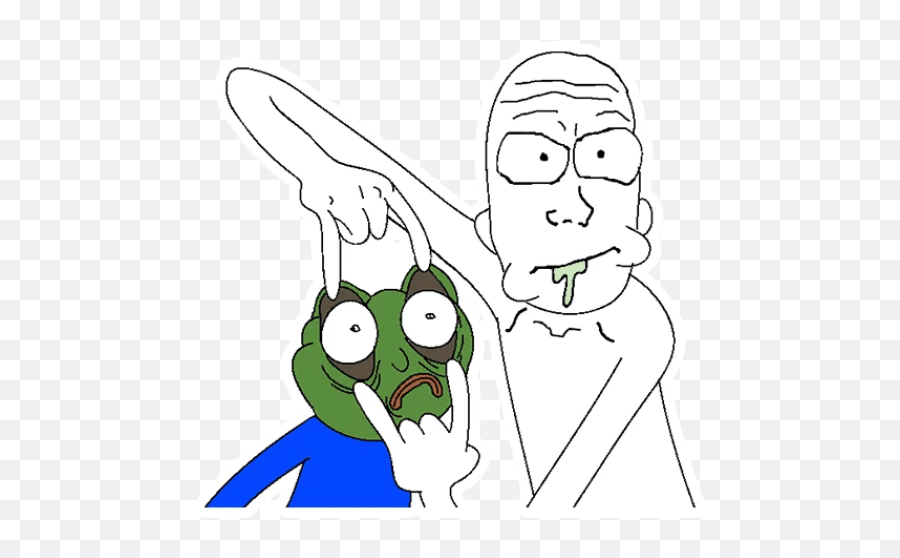 Sticker Maker - Pepe The Frog Rick And Morty Wojak Meme Emoji,Seppuku Emoji