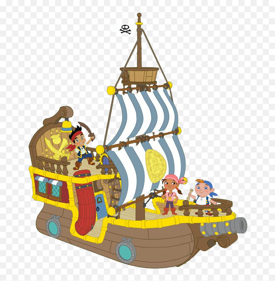 Pirate Coloring Pages - Jake And The Neverland Pirates Ship Cartoon Emoji,Ship Gun Gun Ship Emoji
