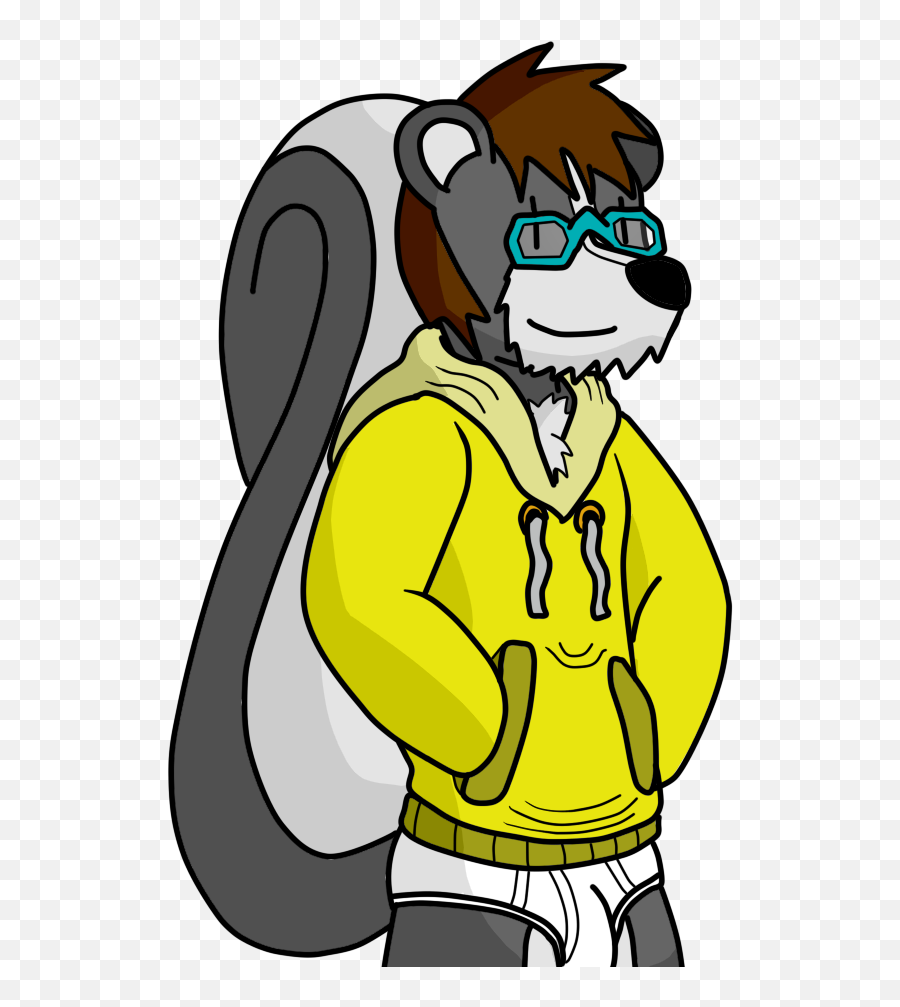 Skunk Fursona Doodle Redesigned Clipart - Portable Network Graphics Emoji,Pepe Le Pew Emoji