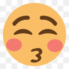 Kissing Face With Closed Eyes Emoji - Happy,Blowing Kisses Emoji