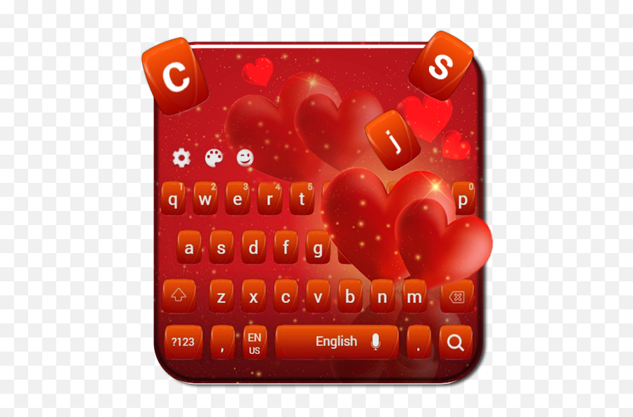 Amazoncom Romantic Red Love Keyboard Theme Appstore For - Lovely Emoji,Htc One X Emoticons List