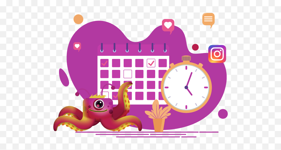 Schedule Post In Instagram - Post Scheduling Tool Girly Emoji,Facebook Octopus Emoticon