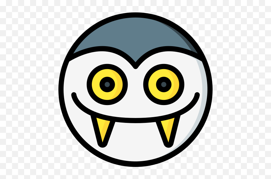 Happy - Dot Emoji,Vampire Emoticon Facebook