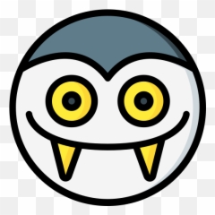 Happy - Dot Emoji,Vampire Emoticon Facebook