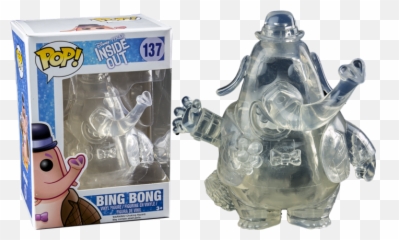 Bing Bong Clear Vinyl Figure - Funko Pop Translucent Bing Bong Emoji,27 Emotions Inside Out