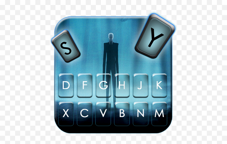Slender Evil Man Keyboard Theme - Language Emoji,Slender Man Emoji