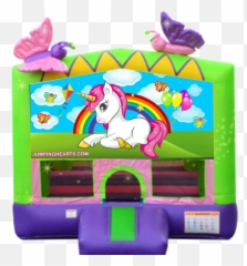 Girls Bounce House Rentals Nashville - Unicorn Banner For Bounce House Emoji,12 Rainbow Emoji Bounce Balls Birthday Cool Party
