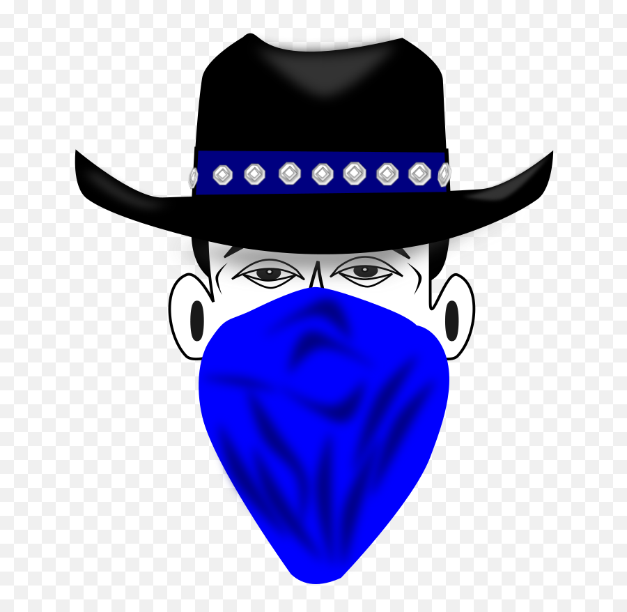 Openclipart - Vektor Koboi Emoji,Cowboy Bandit Emoticon