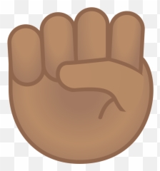 Raised Fist Medium Skin Tone Icon - Transparent Background Black Fist Emoji,Fist Emoji