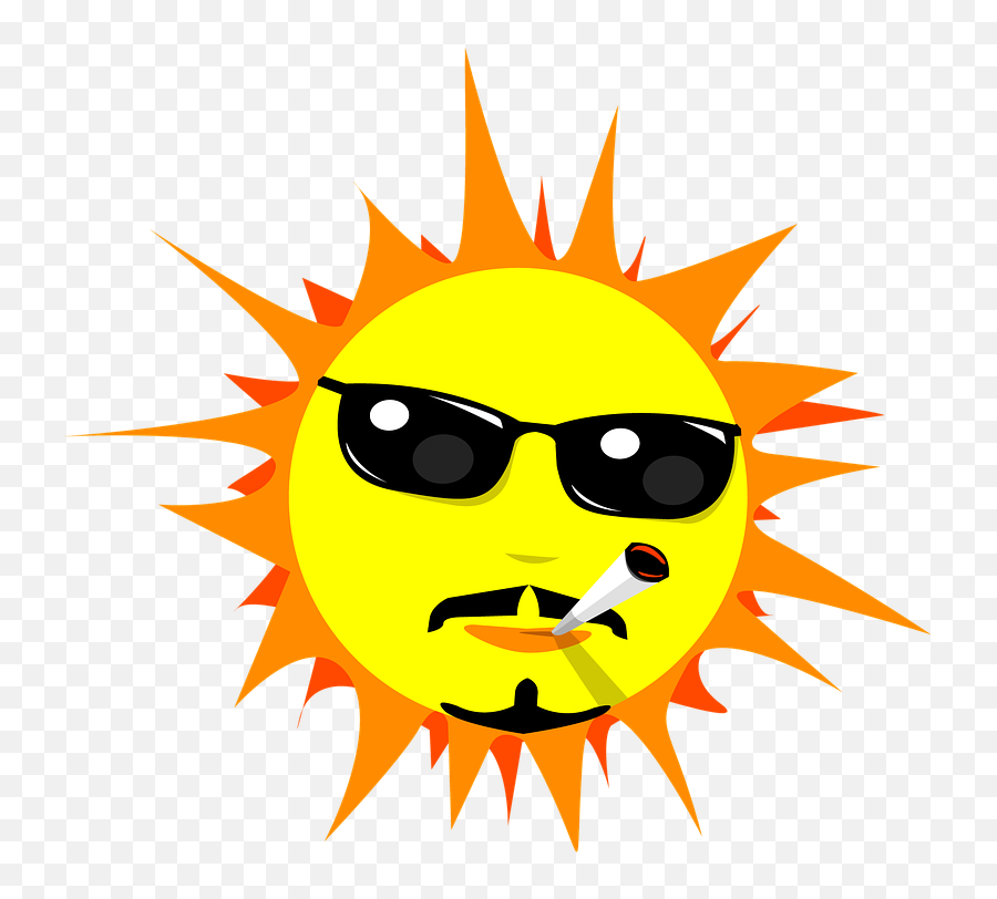 Summer Sun Friends Cigarettes Vacation - Sol En Formato Png Emoji,Happy Winter Solstice Emoticon
