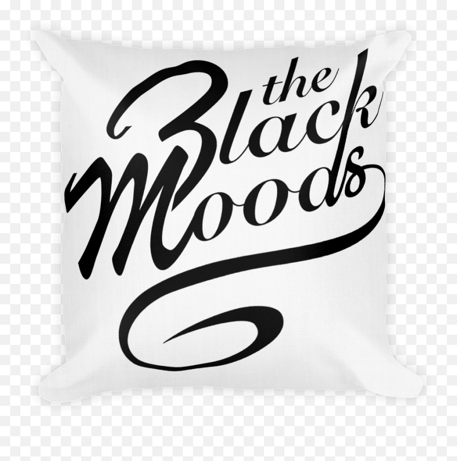 Logo Throw Pillow - Black Moods Logo Emoji,Moods & Emotions Book Set