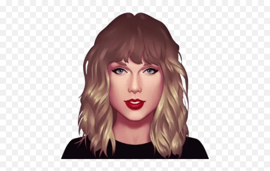 Taylor Swift - Taymoji Whatsapp Stickers Stickers Cloud Taylor Swift As A Emoji,Lipstick Emoji