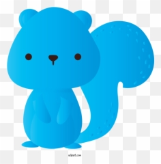 Animals Blue Cartoon Bear For Squirrel - Soft Emoji,Bear Emoji Clipart