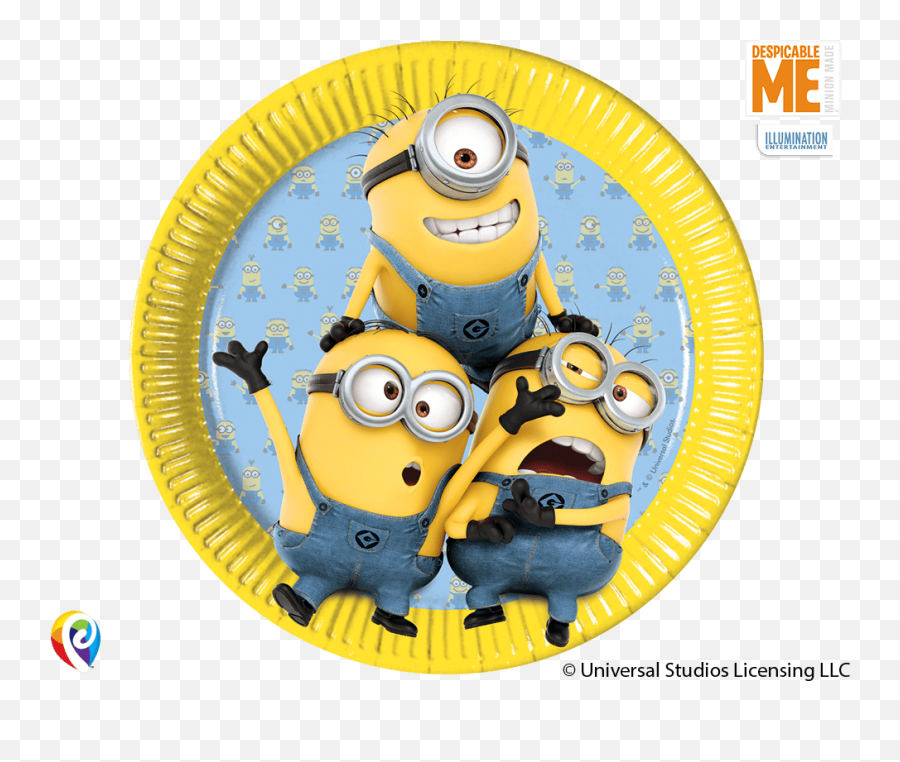 Minions - Minions Paper Plates Emoji,Ruby Anniversary Emoticon