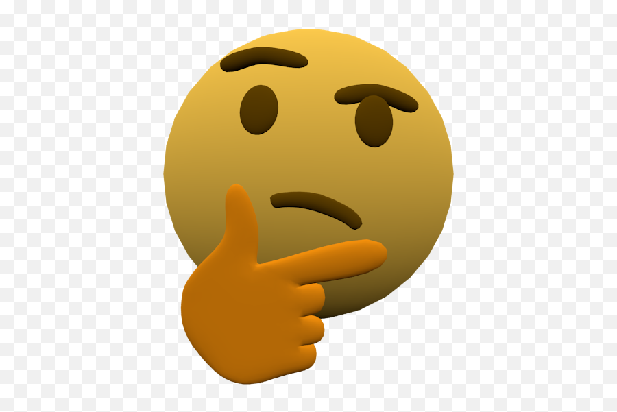 Emoji Thinking Png - Thinking Emoji But 3d 3d Thinking Thinking Emoji Gif Transparent,Shovel Emoji