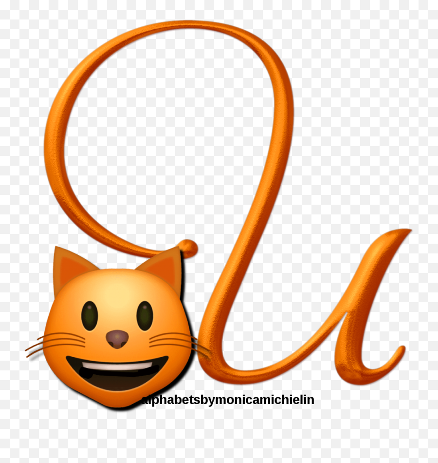 Cat Emoticon Emoji Alphabet Png - Happy,Cat Emoji Font