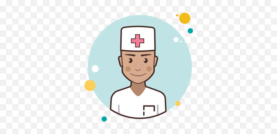 Medical Doctor Icon In Circle Bubbles Style - Capelli Corti Biondi Disegno Emoji,Doctor Medicine Emojis Ios