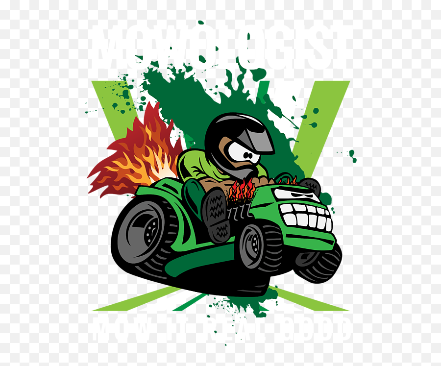 Funny Lawn Mower Racing Apparel For - Happy Birthday Racing Mower Emoji,Lawnmower Flying To Music Emotions