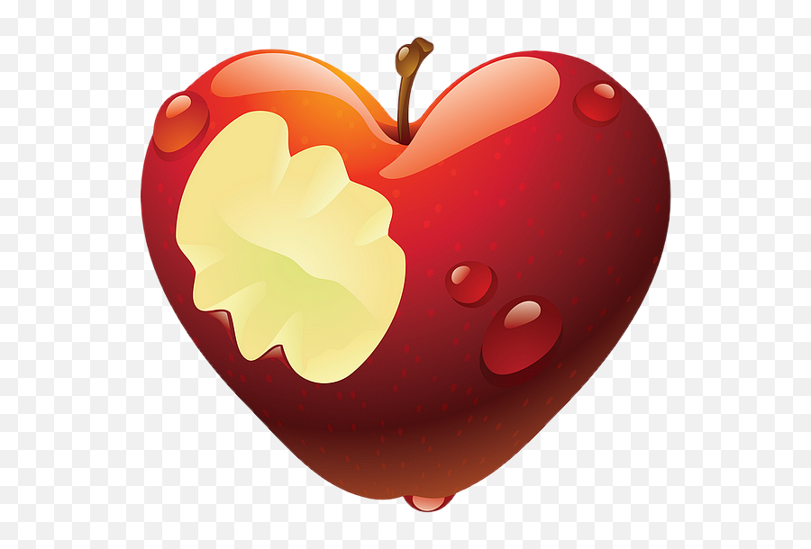 Christine Staniforth - Pomme D Amour En Coeur Clipart Emoji,Emoji Amour