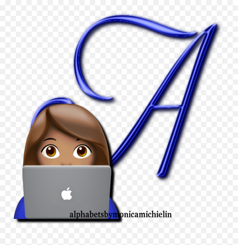 Monica Michielin Alphabets August 2019 Emoji,Text Girl Emoticon