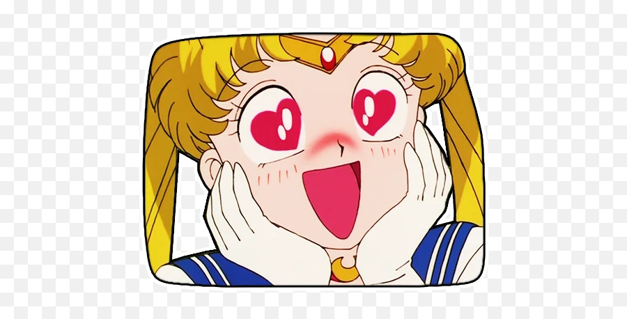 Telegram Sticker From Original Sailor Moon Pack Emoji,Aesthetic Moon Emoji