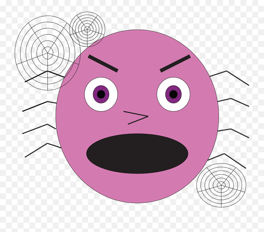 Spider Emoji Scary - Free Vector Graphic On Pixabay Dot,Witch Emoji