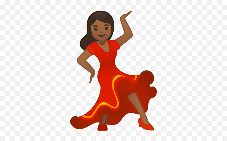 Medium - Dancing Lady Emoji,Black Girl Emoji