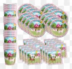 Lovely Pink Horse Birthday Party - Horse Birthday Party Supplies Emoji,Girly Emoji Party Supplies