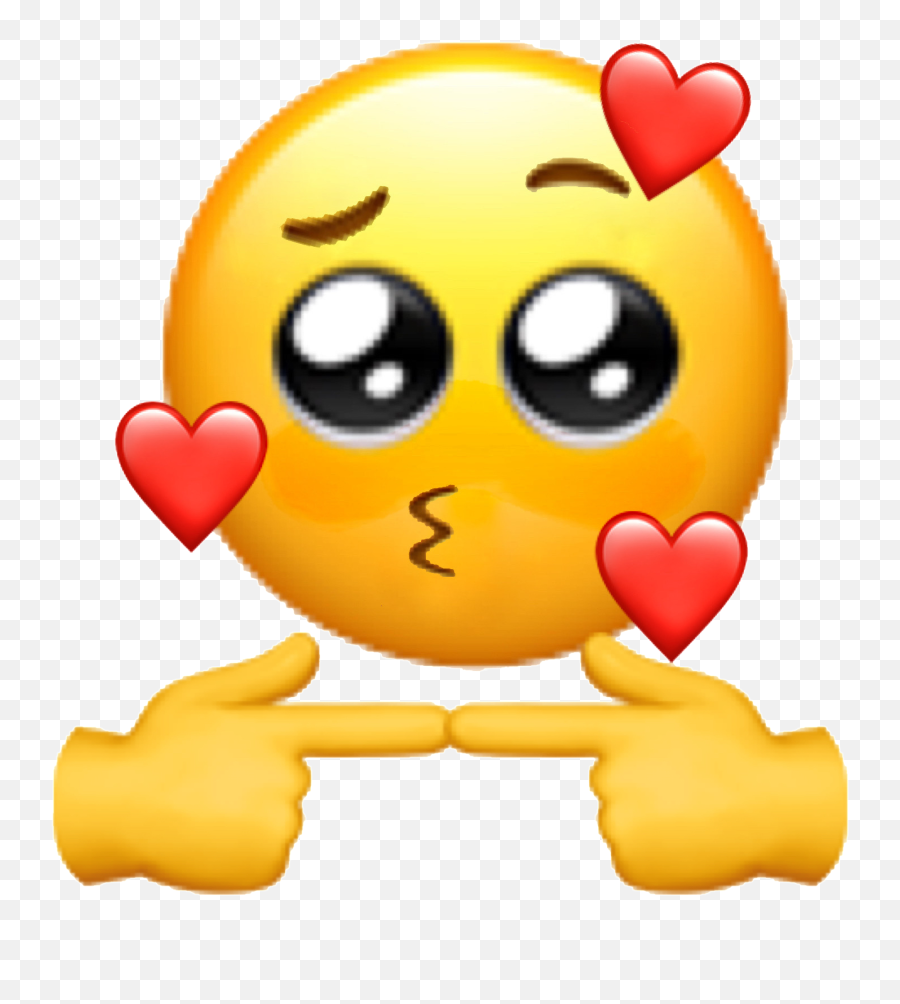 Emoji Blush Heart Soft Sticker - Cute Emoji,Blushing Heart Emoji