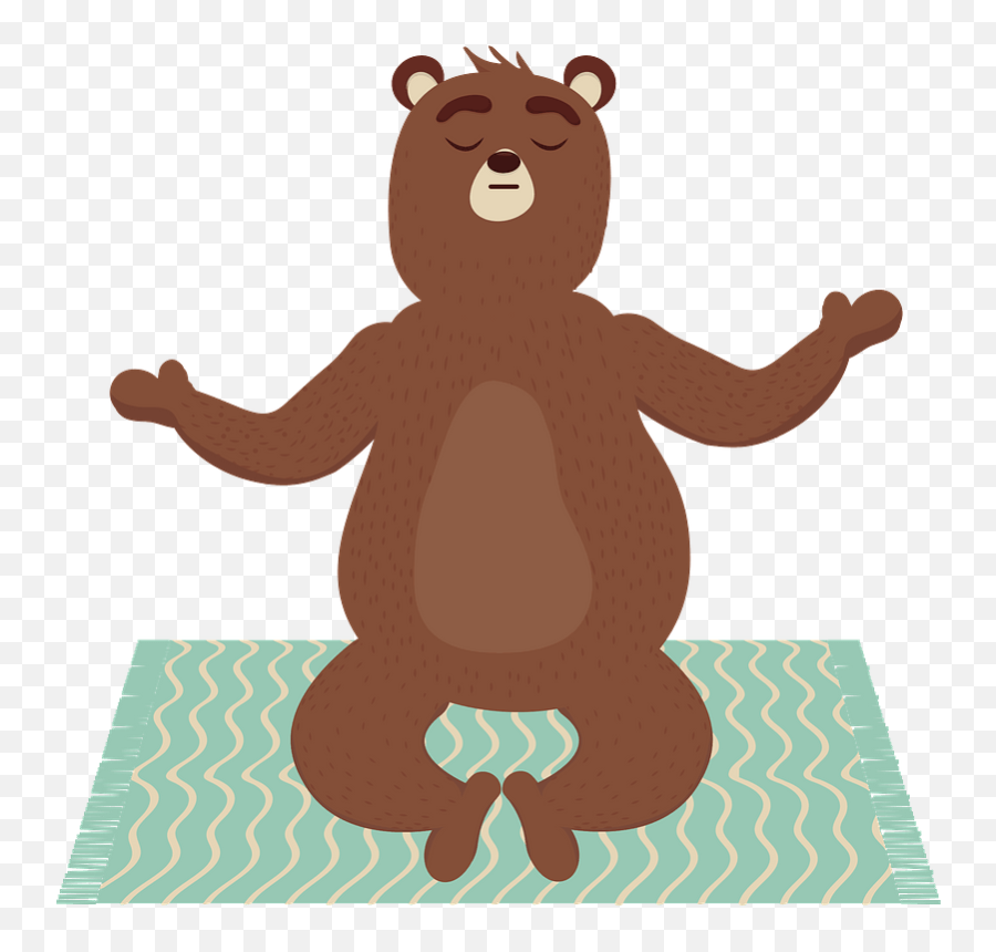 Bear Doing Yoga Clipart Free Download Transparent Png - Bear Do Yoga Clipart Emoji,Big Toe Emoji