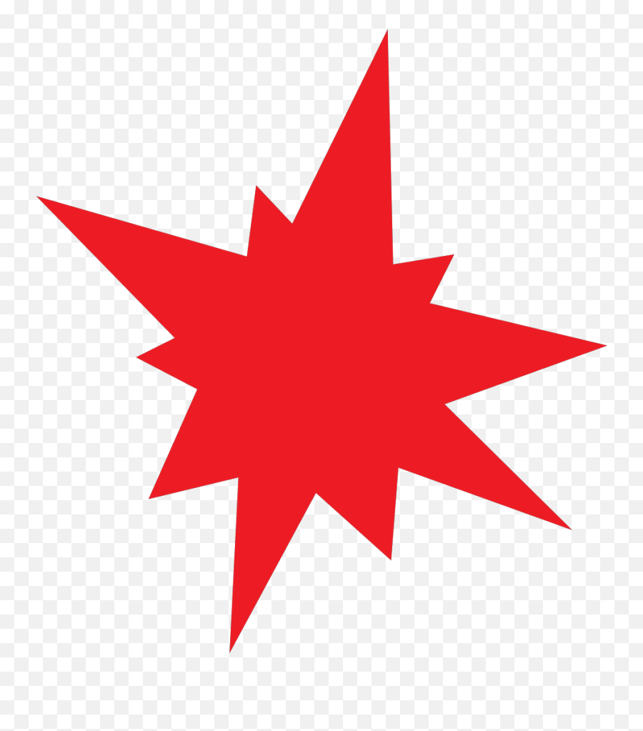 Explosion Clipart Starburst Explosion Starburst Transparent - Red Starburst Clipart Emoji,Gun Blast Diamond Emoji