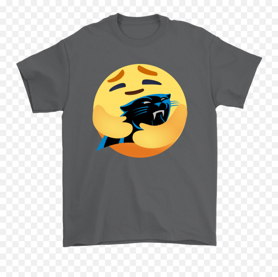 Love The Carolina Panthers Love Hug Facebook Care Emoji Nfl Shirts - Teacher Grinch Shirt,Batman Symbol Emoticon