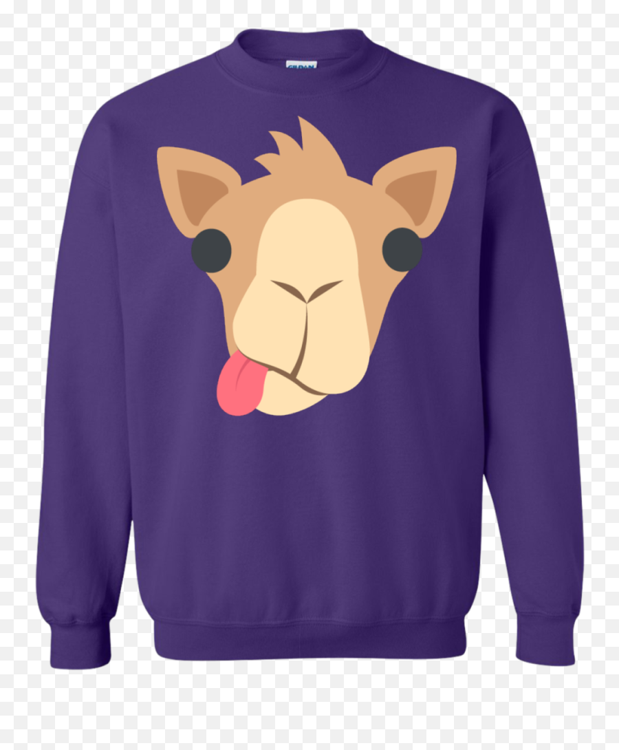 Funny Camel Face Emoji Sweatshirt U2013 That Merch Store - Sweater,Flat Face Emoji