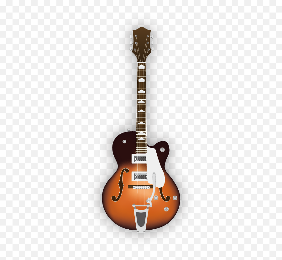 Download Electric Classical Guitar Vector Acoustic Hand - Gretsch Guitar Transparent Background Emoji,Irish Harp Emoticon