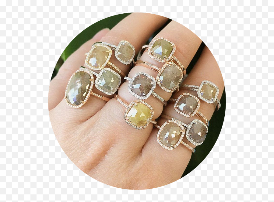 Rough Cut Diamond Jewelry - Gel Nails Emoji,Emotion Jewelry Pintrest