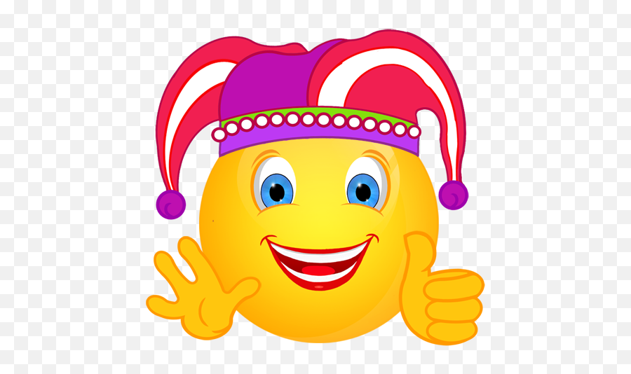 Smiley - Fasching Daumen Hoch Cliparts Clipart Royalty Png Karneval Emoji,Free Download Emoticon For Skype Actor