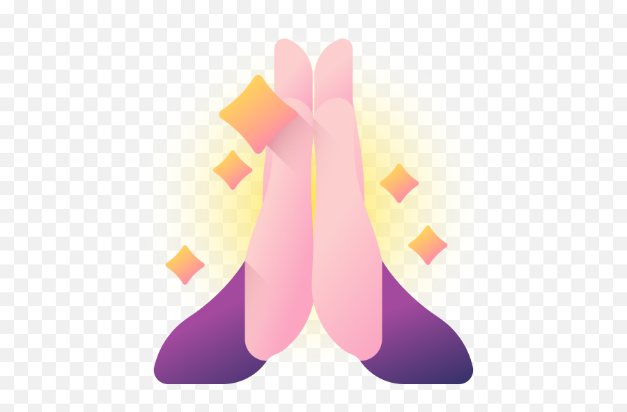 Praying - Girly Emoji,Praying Hands Emoji Copy And Paste