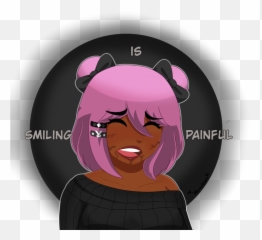 Fake Smiles Hurt The Most Velvadean - Girly Emoji,Cartoon Images Of Emotions