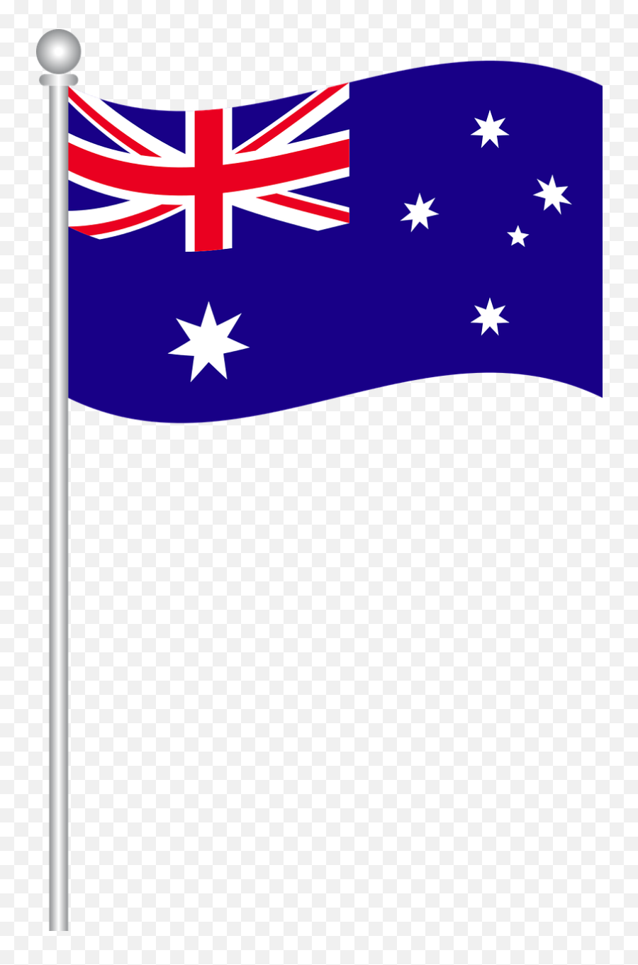 New Zealand Flag Png Clipart - Australian Flag On Pole Emoji,New Zealand Flag Emoji