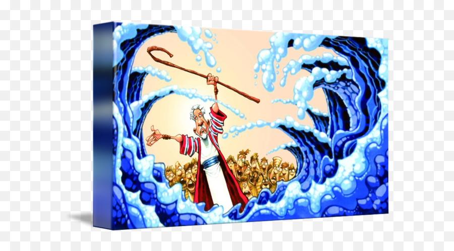 A Moses Red Sea - Fictional Character Emoji,What Is Moses Emotions In The Lithograph Of Moses