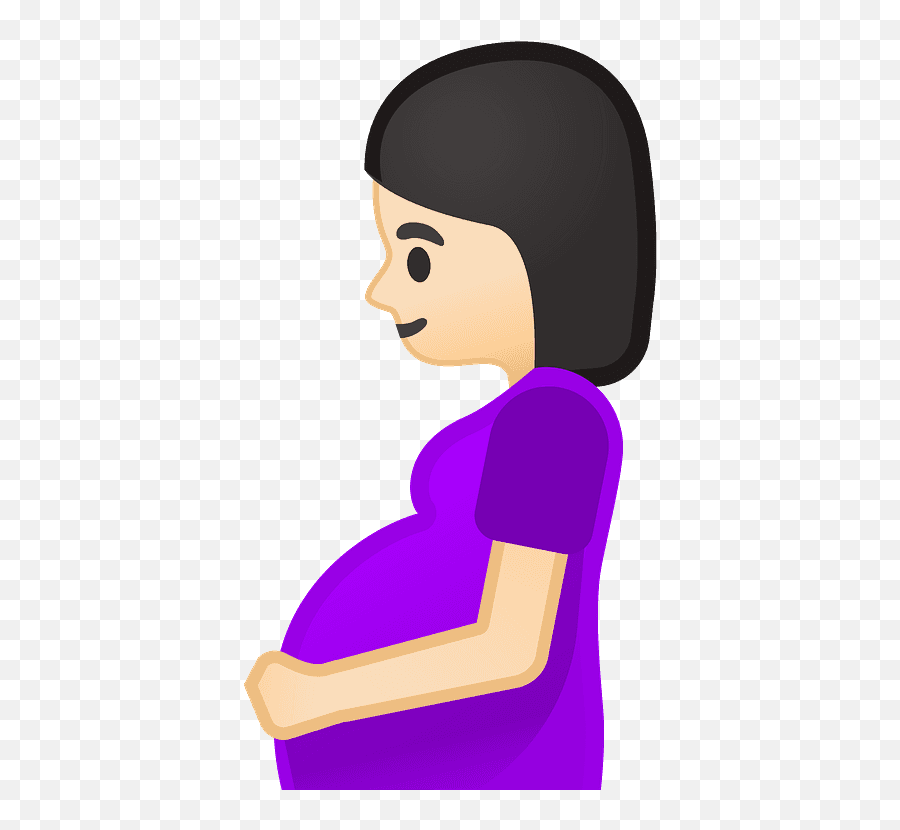 Pregnant Woman Emoji Clipart Free Download Transparent Png - Cartoon Pregnant Woman Png,Woman Emoji