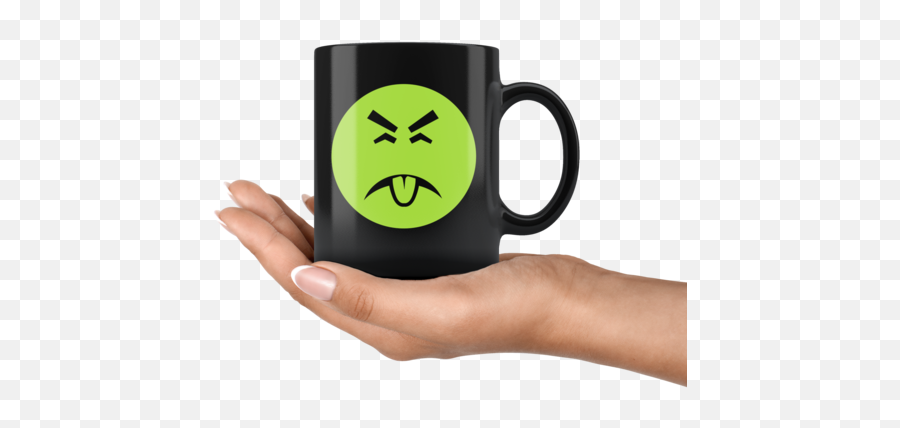 Yuck It Up - Cup Monk Emoji,Yuck Emoticon