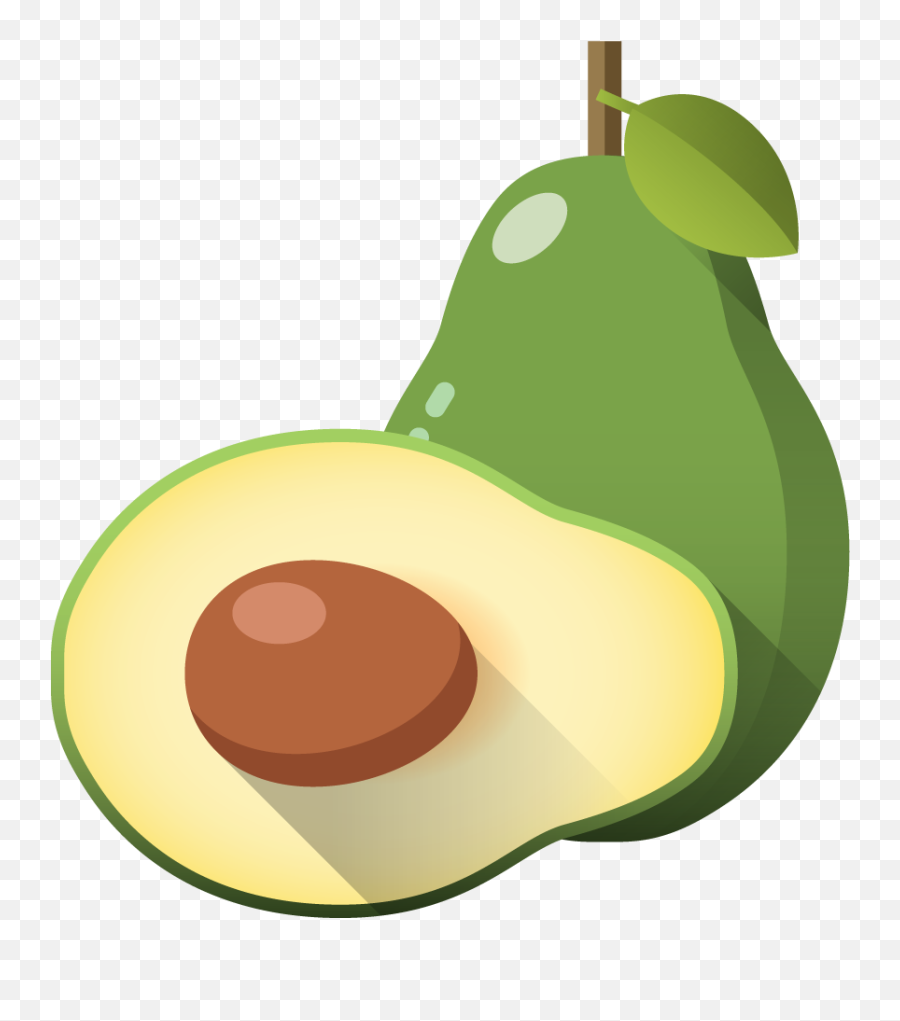 Avocado Illustration Creative Hand - Cartoon Image Of Avocado Emoji,Avocado Emoji Png