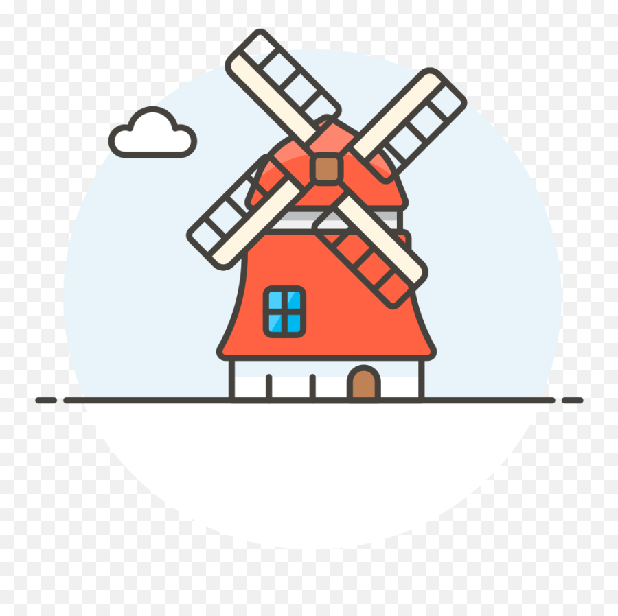 Netherlands Windmill Icon - Icon Windmill Netherlands Color Emoji,Windmill Emoji