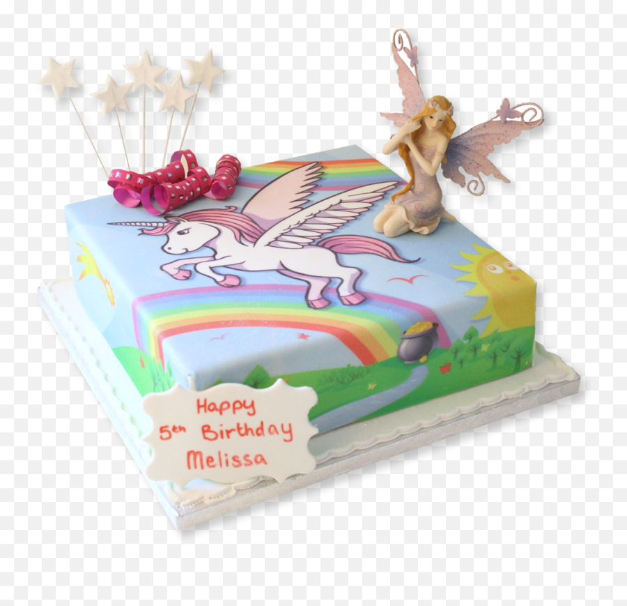 Unicorn Rainbow Cake - Happy Birthday Melissa Unicorn Cake Emoji,Emoji Cake Pops Images