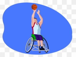 Basketball Playe Illustration - Wheelchair Basketball Animation Emoji,Basketball Emotions Cartoon