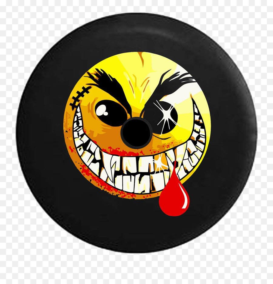 Custom Jeep Tire Covers - Evil Smiley Face Emoji,Jeep Emoji